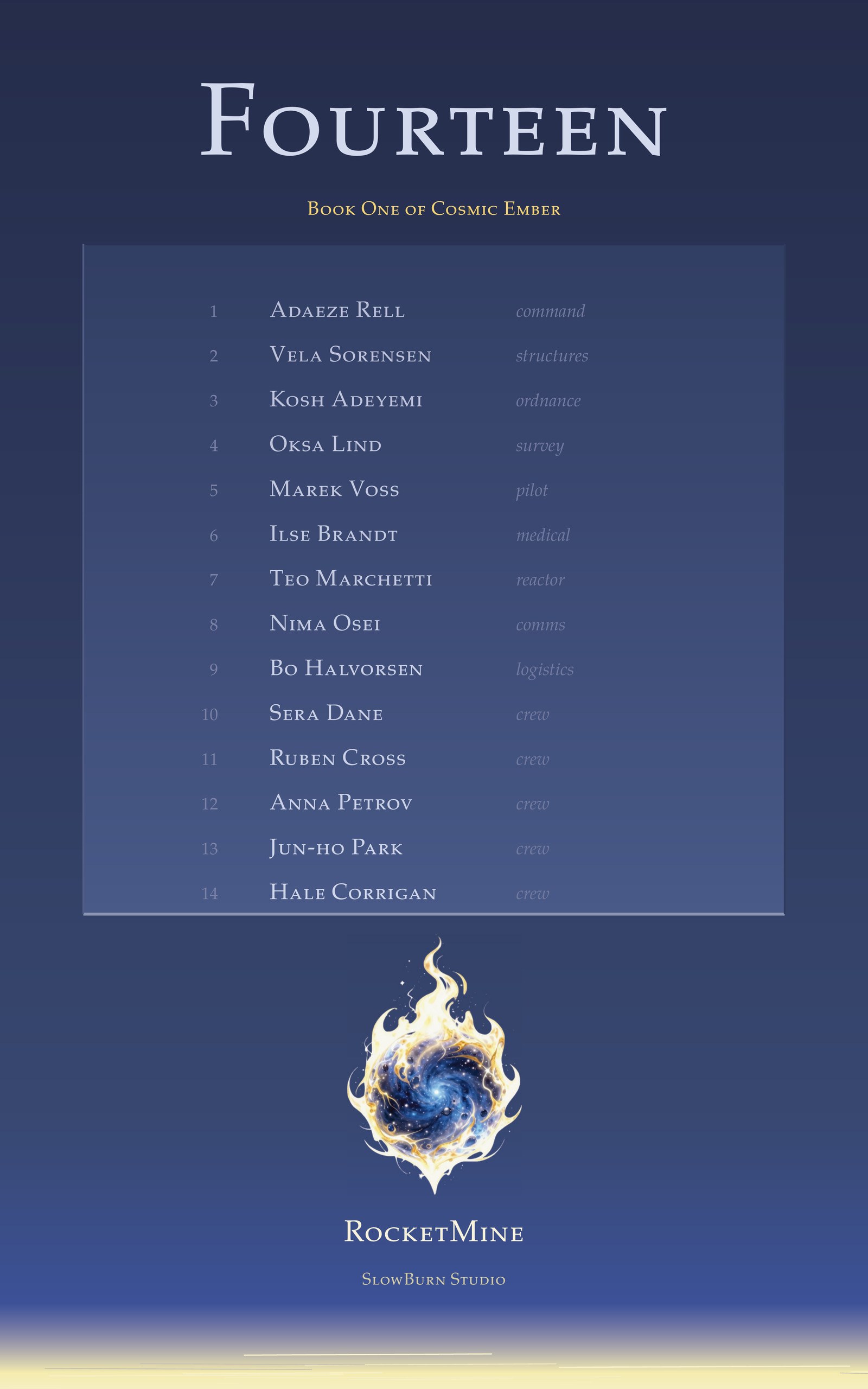 FOURTEEN — Book One of Cosmic Ember, by RocketMine
